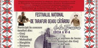 Premiere la festivalul național de tarafuri de la Tismana!