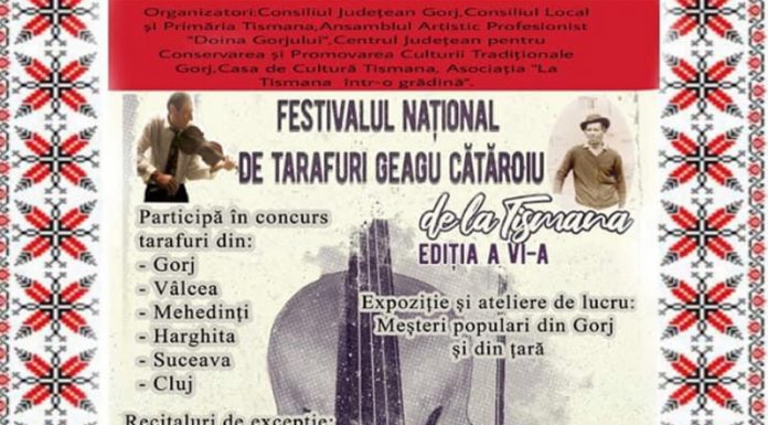 Premiere la festivalul național de tarafuri de la Tismana!