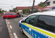 Accident la Arcani, cu victime. A intrat cu mașina în stâlp