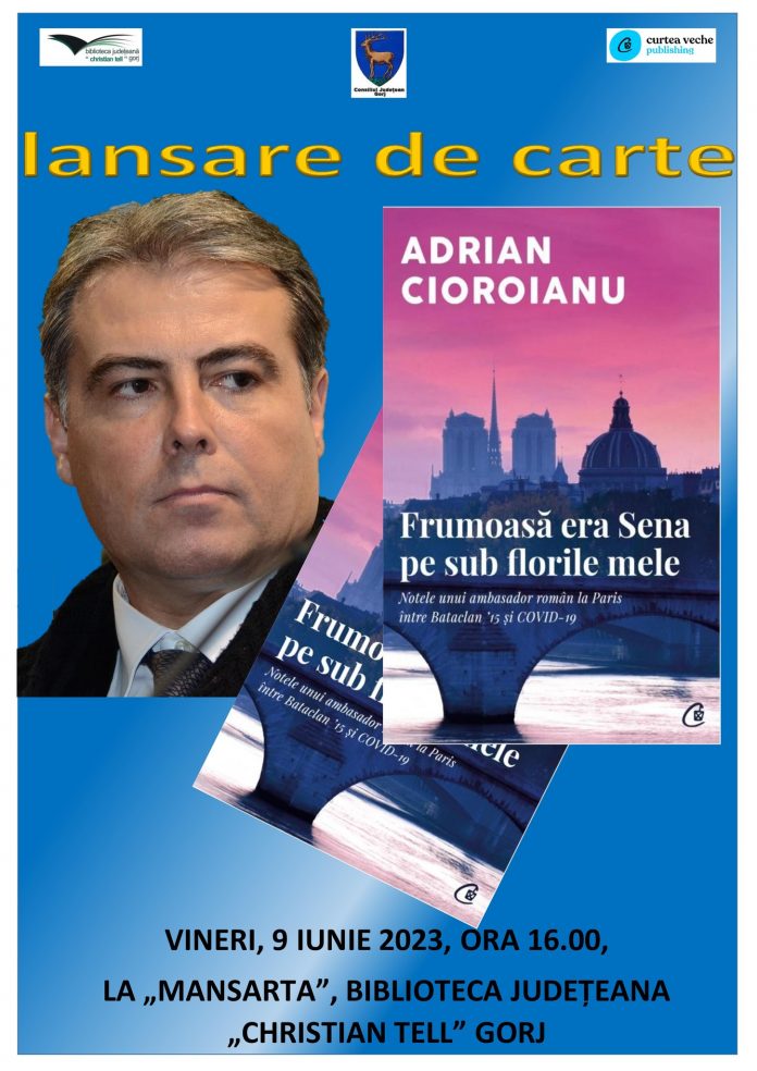 Adrian Cioroianu, lansare de carte la Târgu Jiu