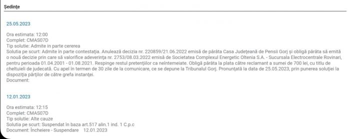 Judecătorii de la Gorj, decizie de aplicare a Legii 197! Primul proces câștigat la Târgu Jiu
