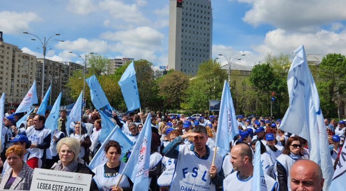 Nou protest al sindicaliştilor din Educaţie