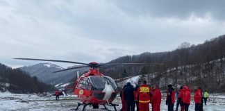 Gorjeancă salvată cu ajutorul elicopterului, în munții Mehedințiului!