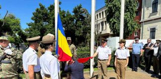 La Târgu-Jiu s-a marcat Ziua Drapelului Național
