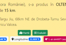 Cutremur de 4,1 în Gorj