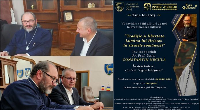 Părintele Necula, sâmbătă, la Târgu Jiu