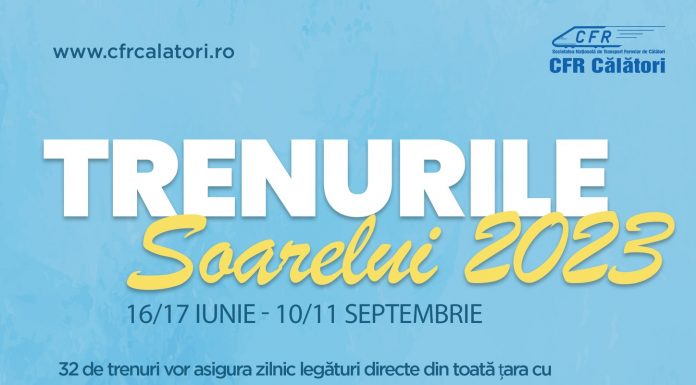„Trenurile Soarelui” circulă din 16 iunie