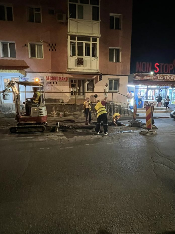 Târgu Jiu: Începe asfaltarea bulevardului Nicolae Titulescu