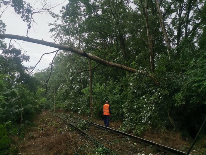 Trenuri cu întărzieri de peste 5 ore din cauza furtunilor