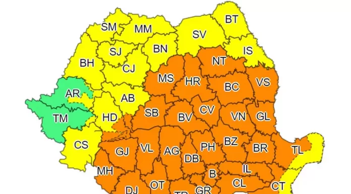 Gorjul, sub cod portocaliu de vreme rea