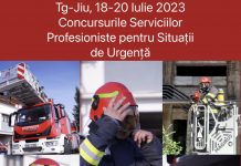 Pompieri din cinci județe se întrec la Târgu Jiu