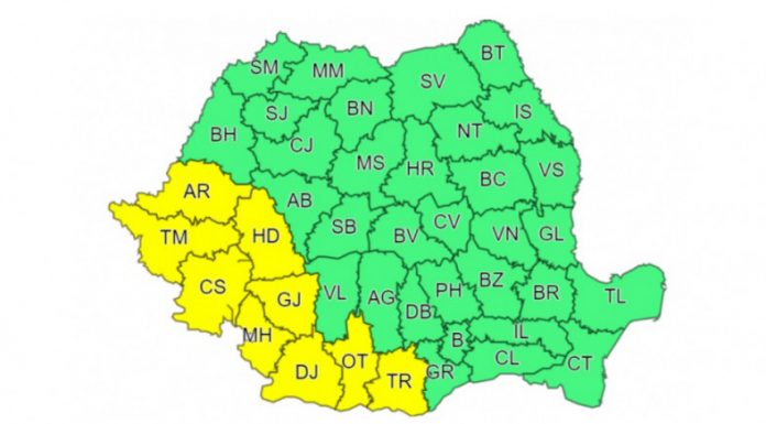Avertizare meteo pentru Gorj