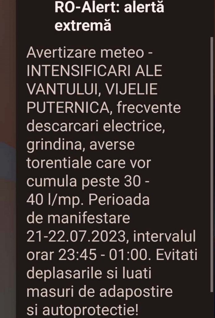 11:36 Ro -Alert: Vijelie puternică!