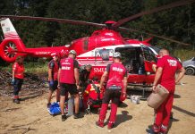 FOTO/VIDEO: Doi răniți în Valea lui Iovan. Intervenție de salvare cu elicopterul SMURD