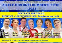 Vezi ce folcloriști vor cânta la Zilele Comunei Bumbești-Pițic!