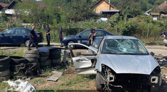 Dezmembrau mașini fără autorizație în satul Ploștina