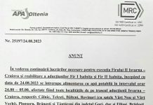 Se ia apa în mai multe localități din Gorj!