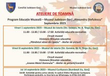 Încep Atelierele de Toamnă, la Muzeul Județean Gorj