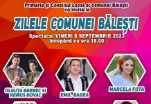 Vezi cine va concerta la Zilele Comunei Bălești!