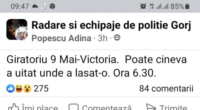 FOTO, Târgu Jiu: A intrat cu BMV-ul în stâlpul care se mai ține acum de cabluri