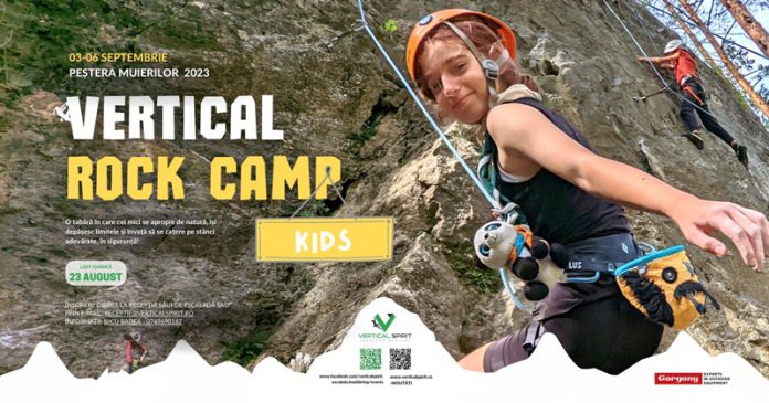 Tabără de escaladă pentru copii, la Baia de Fier