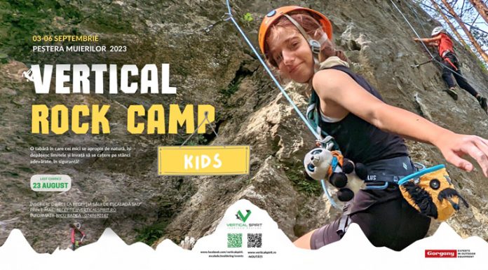 Tabără de escaladă pentru copii, la Baia de Fier