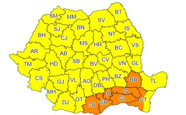 Gorjul, cod galben de caniculă