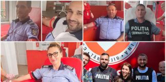 Polițiștii au donat sânge pentru victimele de la Crevedia