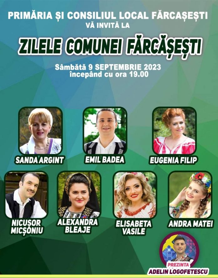 Spectacol folcloric, mâine, la Zilele Comunei Fărcășești