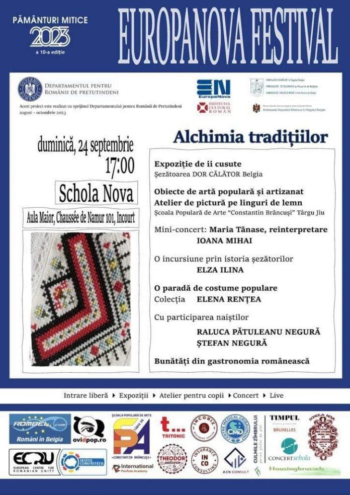 Obiecte realizate de meșteri populari din Gorj, expuse la un festival din Bruxelles