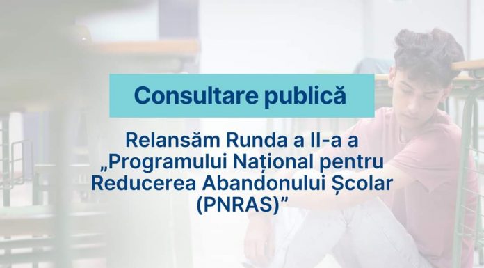 Se pun la bătaie noi fonduri pentru proiecte de reducere a abandonului școlar!