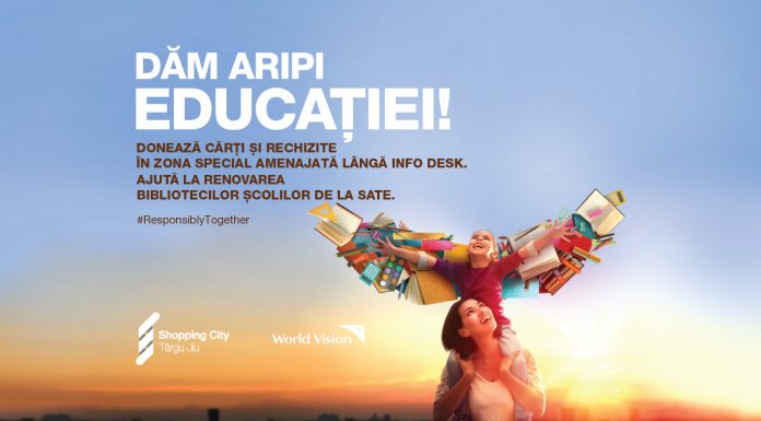 Mall-ul din Târgu-Jiu strânge rechizite și cărți pentru copiii din mediile defavorizate