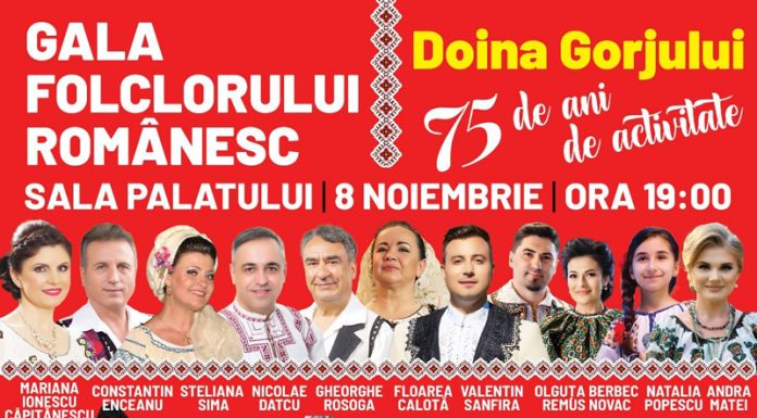 75 de ani de activitate: Doina Gorjului, la ceas aniversar, alături de zeci de artiști de folclor din țară