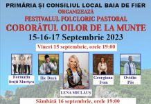Baia de Fier: Ediția cu numărul XXXI a Festivalului ,,Coborâtul oilor de la munte” începe pe 15 septembrie
