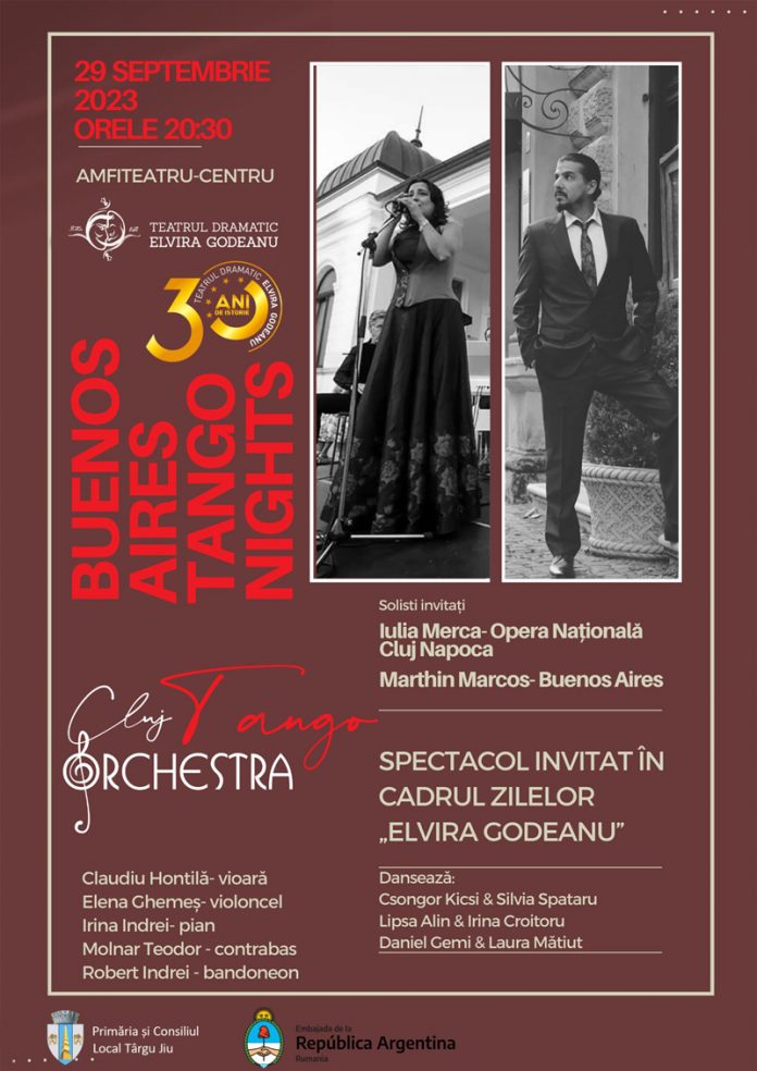 Spectacol de tango, în centrul Târgu-Jiului