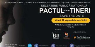Eveniment de combatere a abandonului școlar – Dezbatere națională, la Târgu-Jiu! Șeful cancelariei primului-ministru și miniștrii Familiei și ai Educației vor fi prezenți!