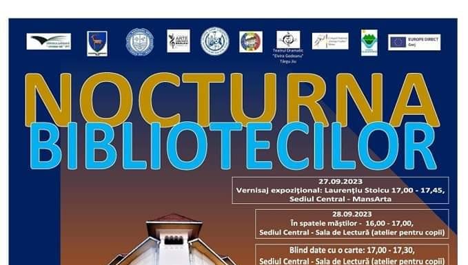 Nocturna Bibliotecilor, mâine seară, la Târgu-Jiu