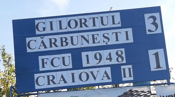 Gilortul a obținut al treilea succes al sezonului. Meciul cu FCU, întrerupt 40 de minute