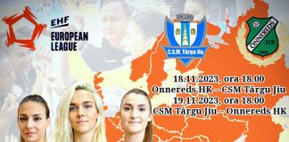 Echipa de handbal joacă ambele meciuri europene la Târgu-Jiu