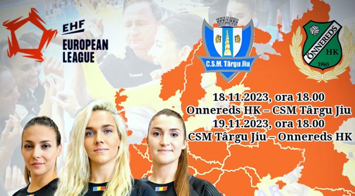Echipa de handbal joacă ambele meciuri europene la Târgu-Jiu
