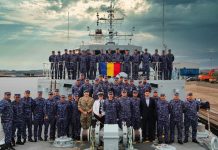 Navă din Marina Regală Britanică, în dotarea Armatei României