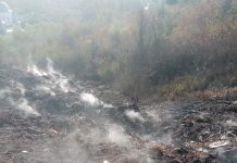 Garda de Mediu investighează incendiul de la Ploștina