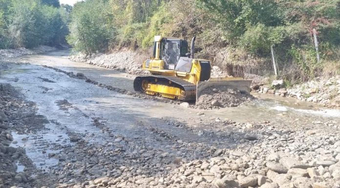 Lucrări ale angajaților SGA Gorj, la Bumbești-Pițic