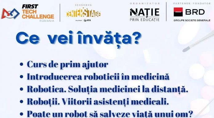 Echipa de robotică a CNTV organizează, sâmbătă, o prezentare a influenței roboților în medicină