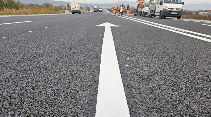 Târgu Jiu: Marcaje pe varianta de ocolire a orașului