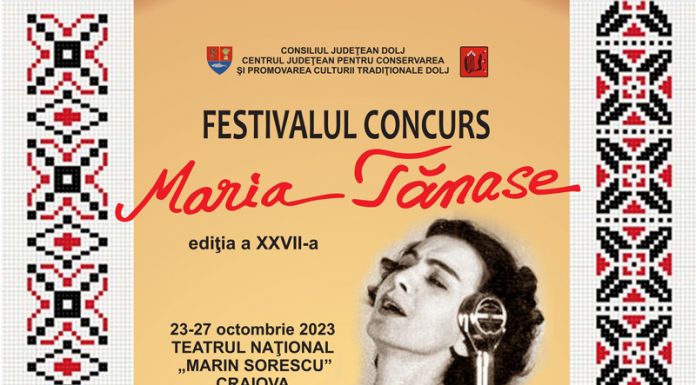 Doina Gorjului participă la Festivalul ,,Maria Tănase”, de la Craiova