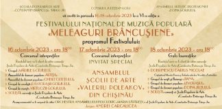 22 de concurenți din 11 județe ale țării participă la Festivalul „Meleaguri Brâncușiene”, de la Târgu-Jiu