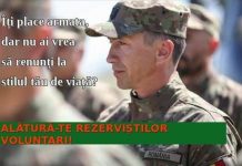 Se fac înscrieri pentru rezerviști voluntari în Armată
