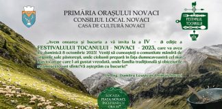 Novaciul vă invită la cea de-a IV-a ediție a Festivalului Tocanului