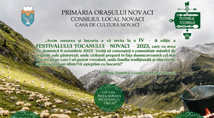 Novaciul vă invită la cea de-a IV-a ediție a Festivalului Tocanului